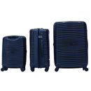 IZOD Scarlett Polypropylene Hard shell Expandable Lightweight 360 Dual Spinning Wheels Combo Lock 28", 24", 20" 3 Piece Luggage Set