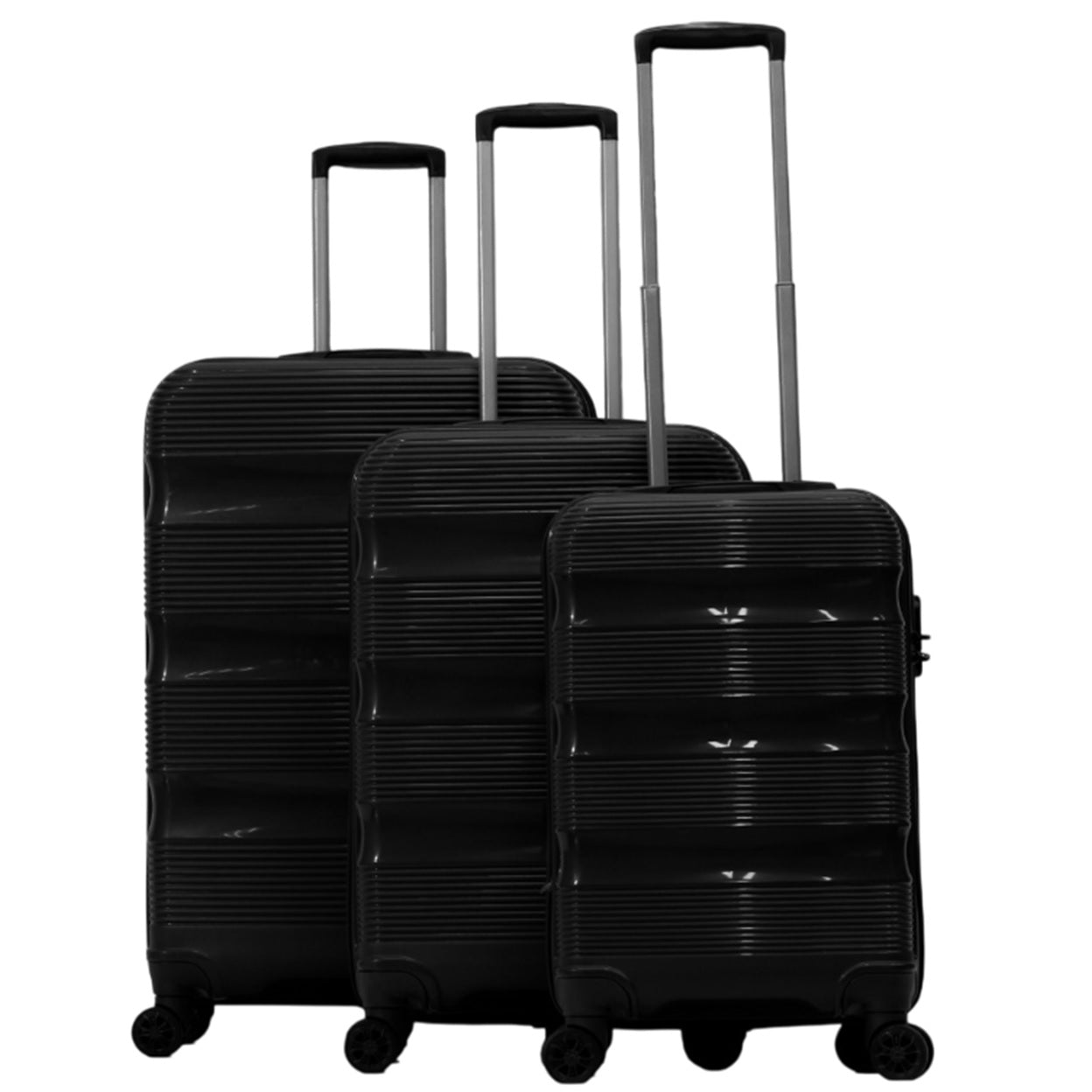 IZOD Baka Polypropylene Hard shell Expandable Lightweight 360 Dual Spinning Wheels Combo Lock 28", 24", 20" 3 Piece Luggage Set