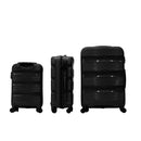IZOD Baka Polypropylene Hard shell Expandable Lightweight 360 Dual Spinning Wheels Combo Lock 28", 24", 20" 3 Piece Luggage Set