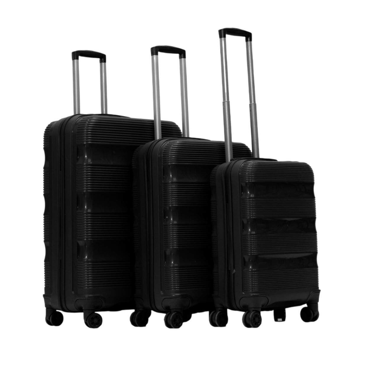 IZOD Baka Polypropylene Hard shell Expandable Lightweight 360 Dual Spinning Wheels Combo Lock 28", 24", 20" 3 Piece Luggage Set