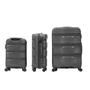 IZOD Baka Polypropylene Hard shell Expandable Lightweight 360 Dual Spinning Wheels Combo Lock 28", 24", 20" 3 Piece Luggage Set