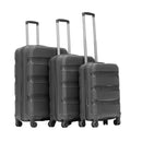 IZOD Baka Polypropylene Hard shell Expandable Lightweight 360 Dual Spinning Wheels Combo Lock 28", 24", 20" 3 Piece Luggage Set