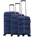 IZOD Baka Polypropylene Hard shell Expandable Lightweight 360 Dual Spinning Wheels Combo Lock 28", 24", 20" 3 Piece Luggage Set