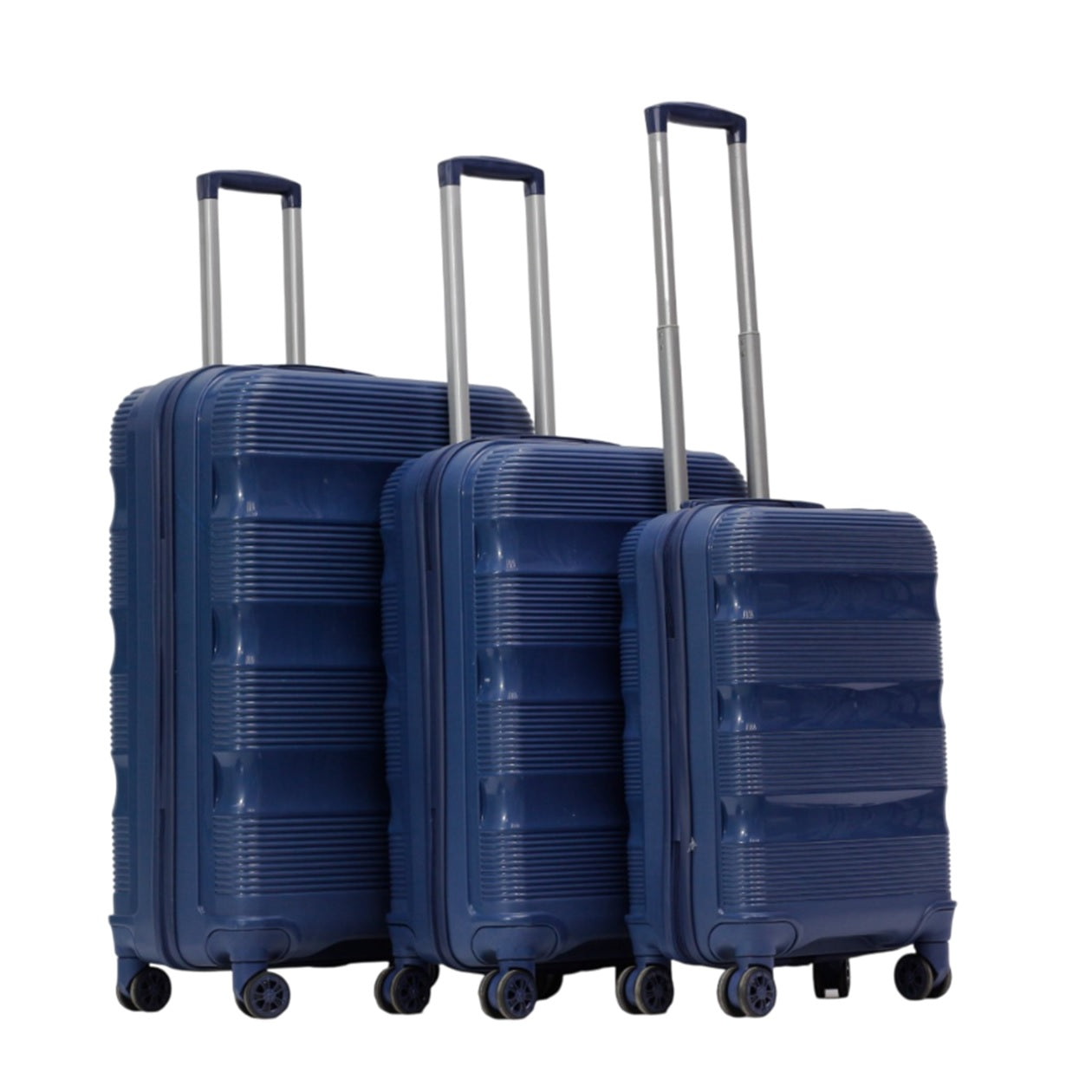 IZOD Baka Polypropylene Hard shell Expandable Lightweight 360 Dual Spinning Wheels Combo Lock 28", 24", 20" 3 Piece Luggage Set