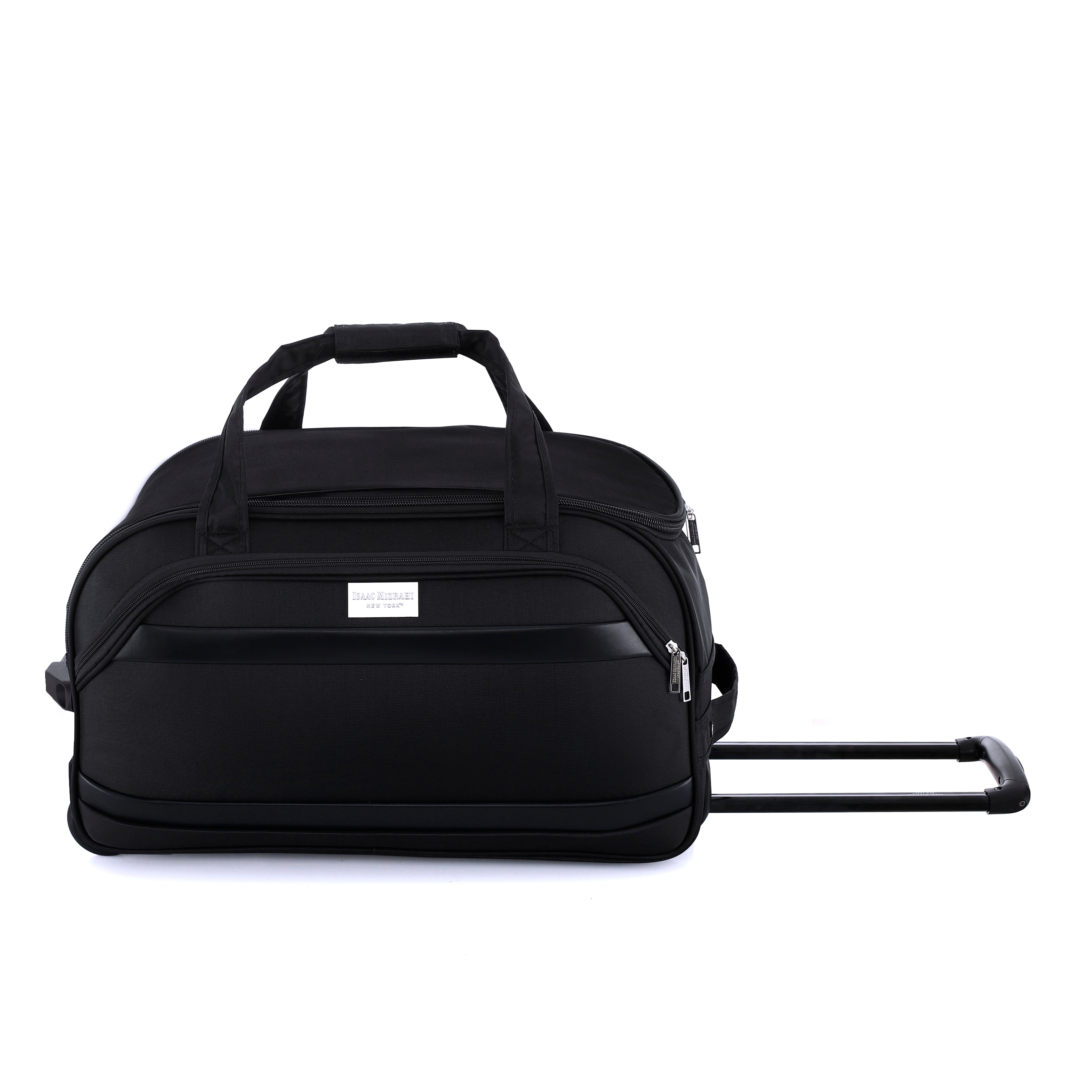 Isaac Mizrahi Movi 20 Inch Carry-On Soft Shell Rolling Duffel Bag