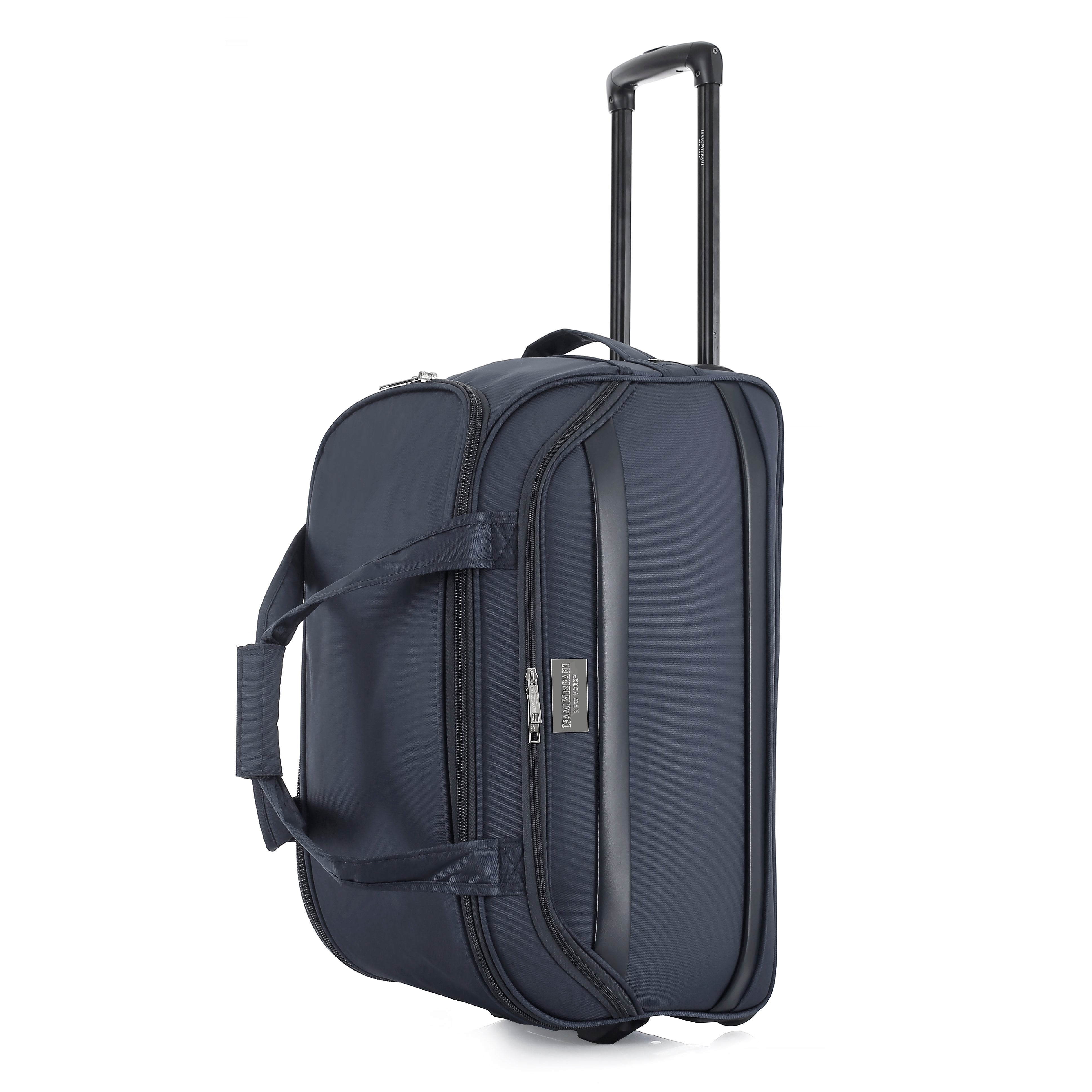 Isaac Mizrahi Movi 20 Inch Carry-On Soft Shell Rolling Duffel Bag