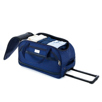 Isaac Mizrahi Movi 20 Inch Carry-On Soft Shell Rolling Duffel Bag