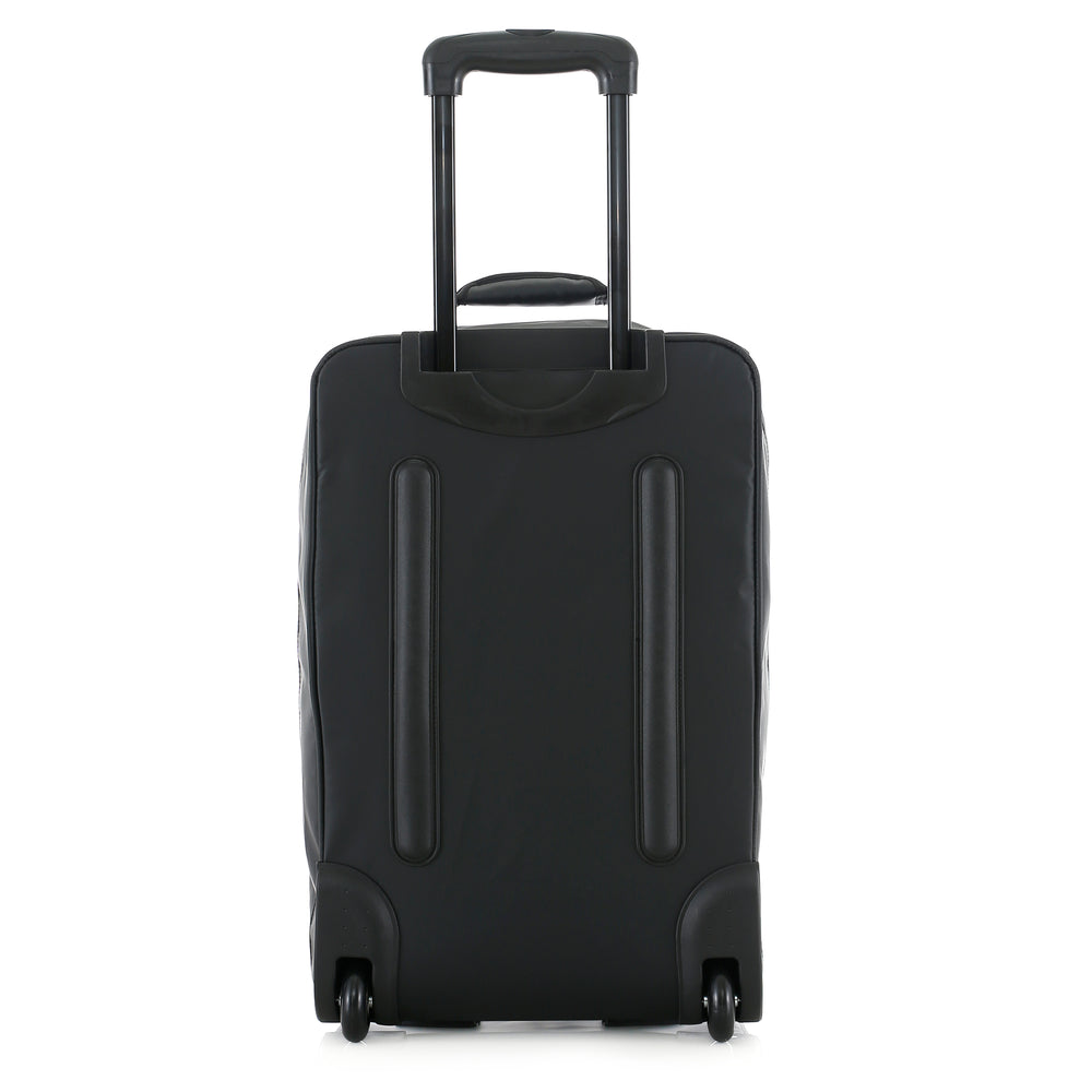 Isaac Mizrahi Onyx 22 Inch Carry-On Softside Rolling Duffel Travel Bag