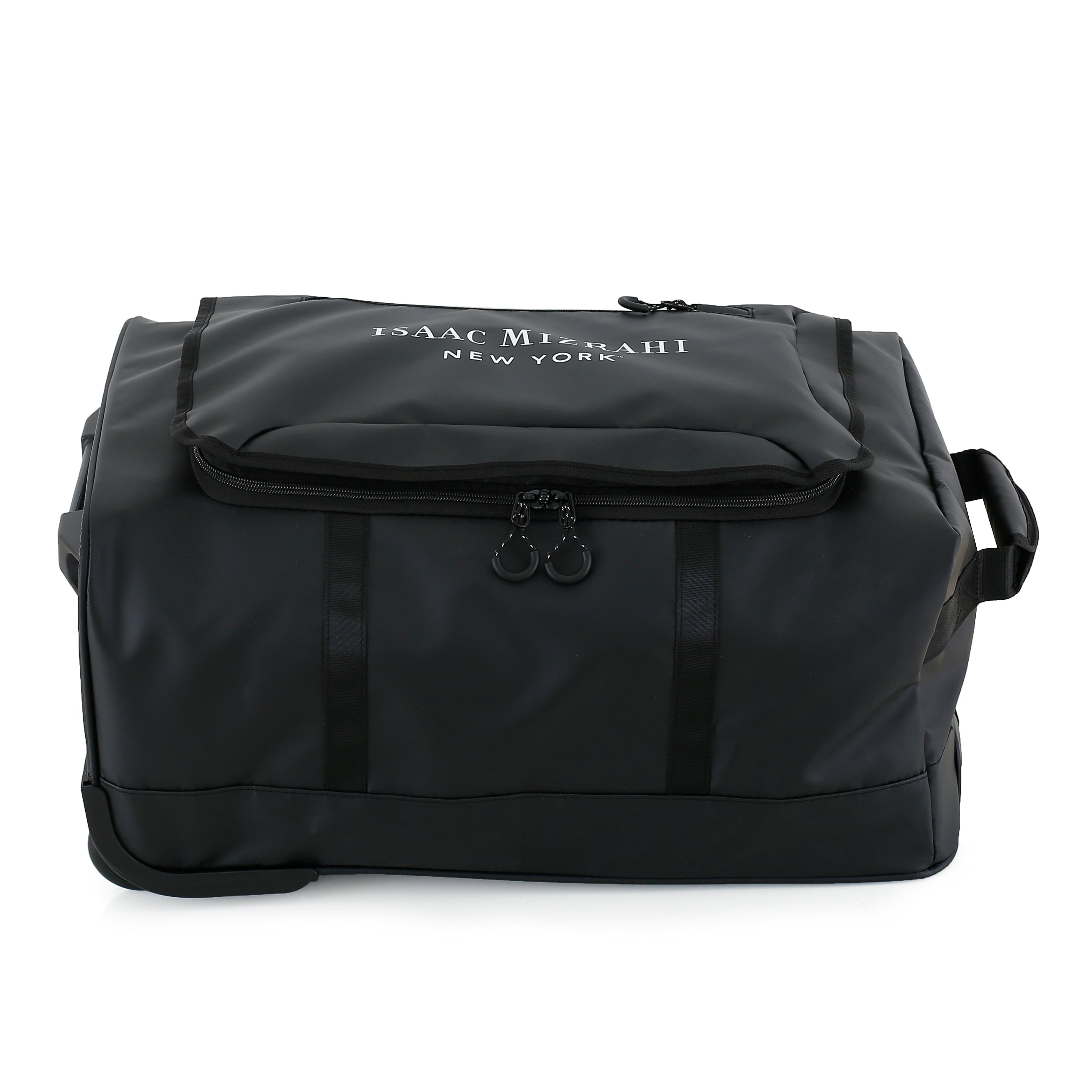 Isaac Mizrahi Onyx 22 Inch Carry-On Softside Rolling Duffel Travel Bag