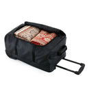 Isaac Mizrahi Onyx 22 Inch Carry-On Softside Rolling Duffel Travel Bag