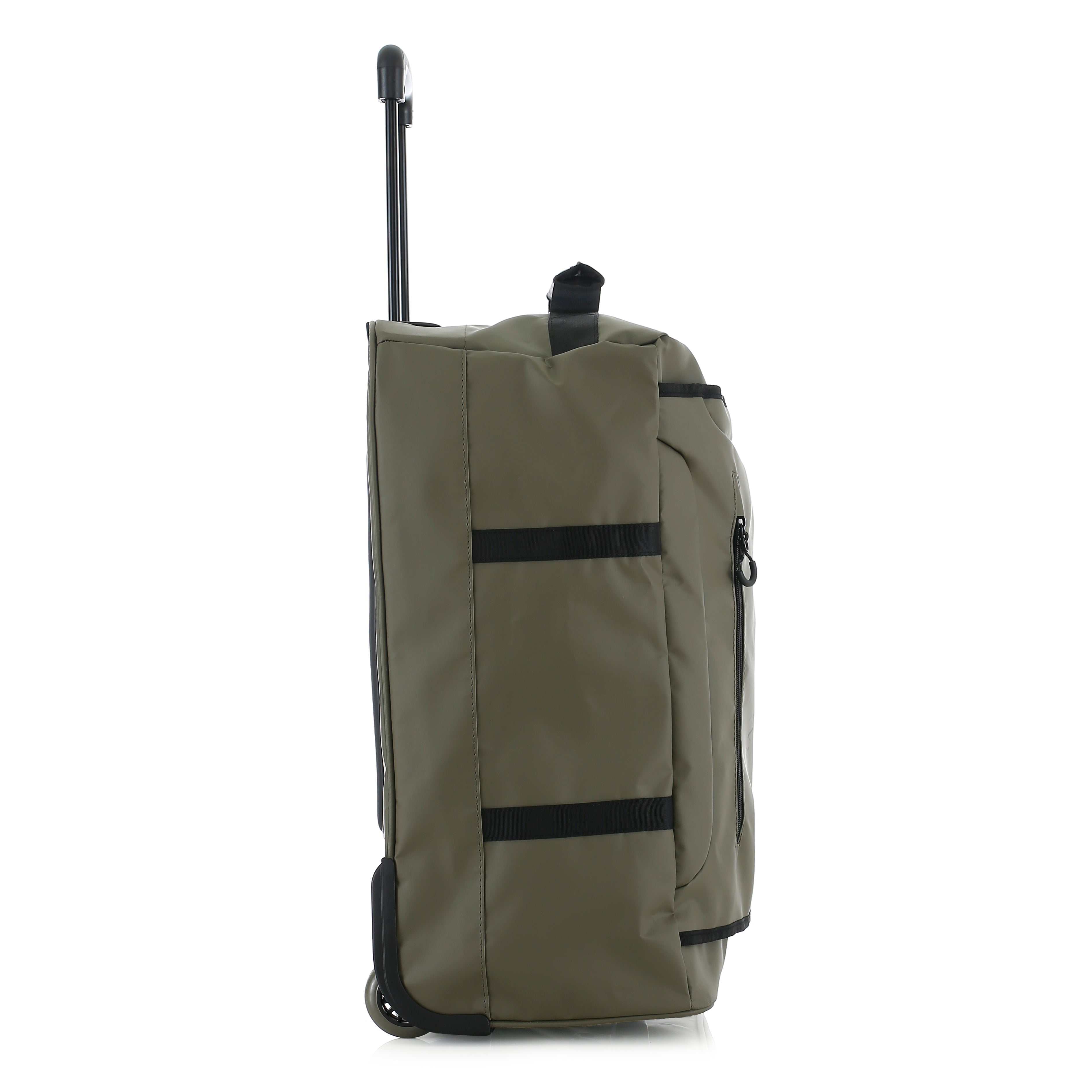 Isaac Mizrahi Onyx 22 Inch Carry-On Softside Rolling Duffel Travel Bag