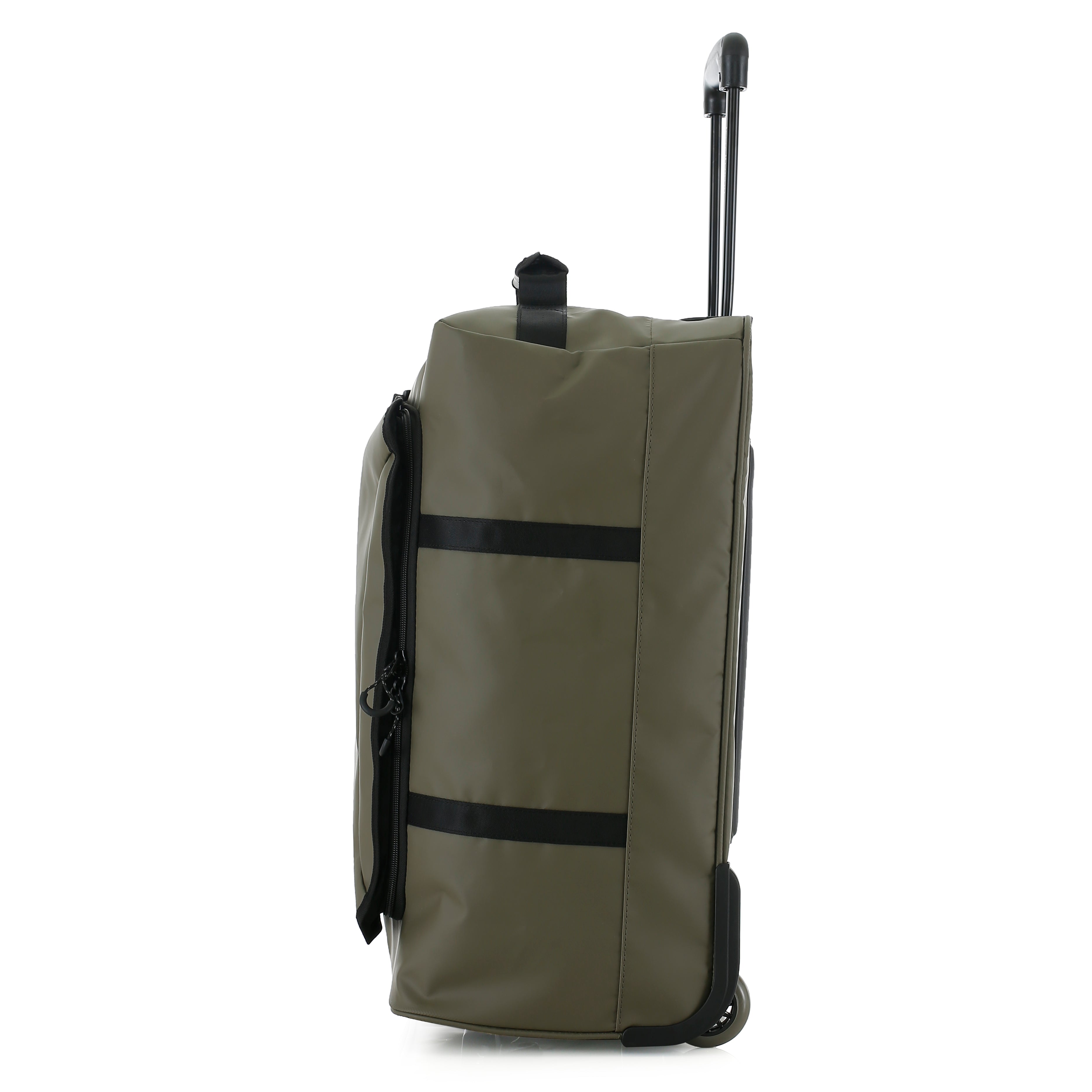Isaac Mizrahi Onyx 22 Inch Carry-On Softside Rolling Duffel Travel Bag