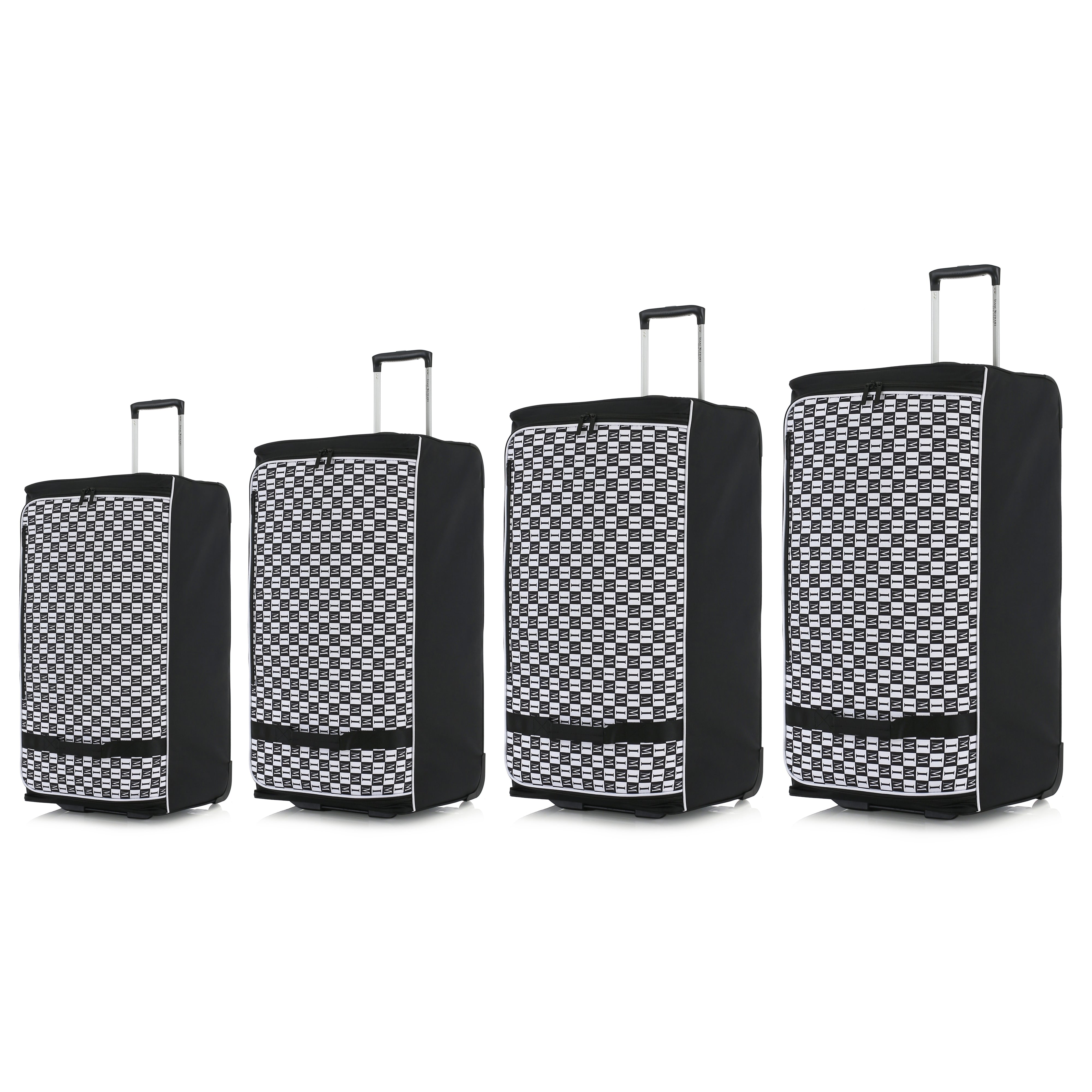 Isaac Mizrahi Lux Softside Rolling Duffel 4 Piece Travel Set