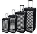 Isaac Mizrahi Lux Softside Rolling Duffel 4 Piece Travel Set