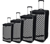 Isaac Mizrahi Lux Softside Rolling Duffel 4 Piece Travel Set