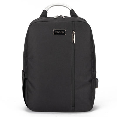 IZOD Aaron Business Travel Slim Durable Laptop Backpack USB Charging Port, Computer Bag Fits 15.6 Inch Laptop Notebook
