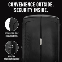 IZOD Mateo Travel 3 Piece Luggage Set - Durable ABS Hard Shell with 360° Wheels and Combo Lock
