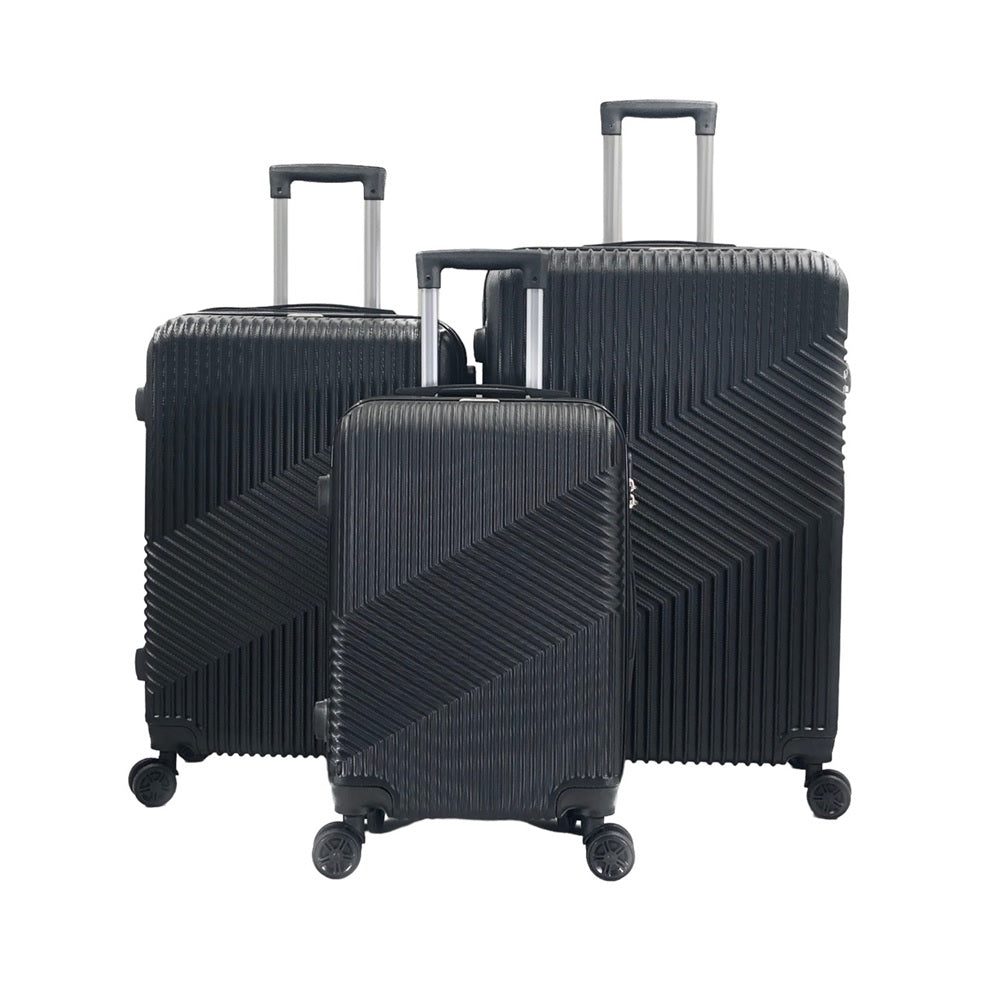 Aida ABS Hard shell Lightweight 360 Dual Spinning Wheels Combo Lock 28" 24", 20" 3 Piece Luggage Set