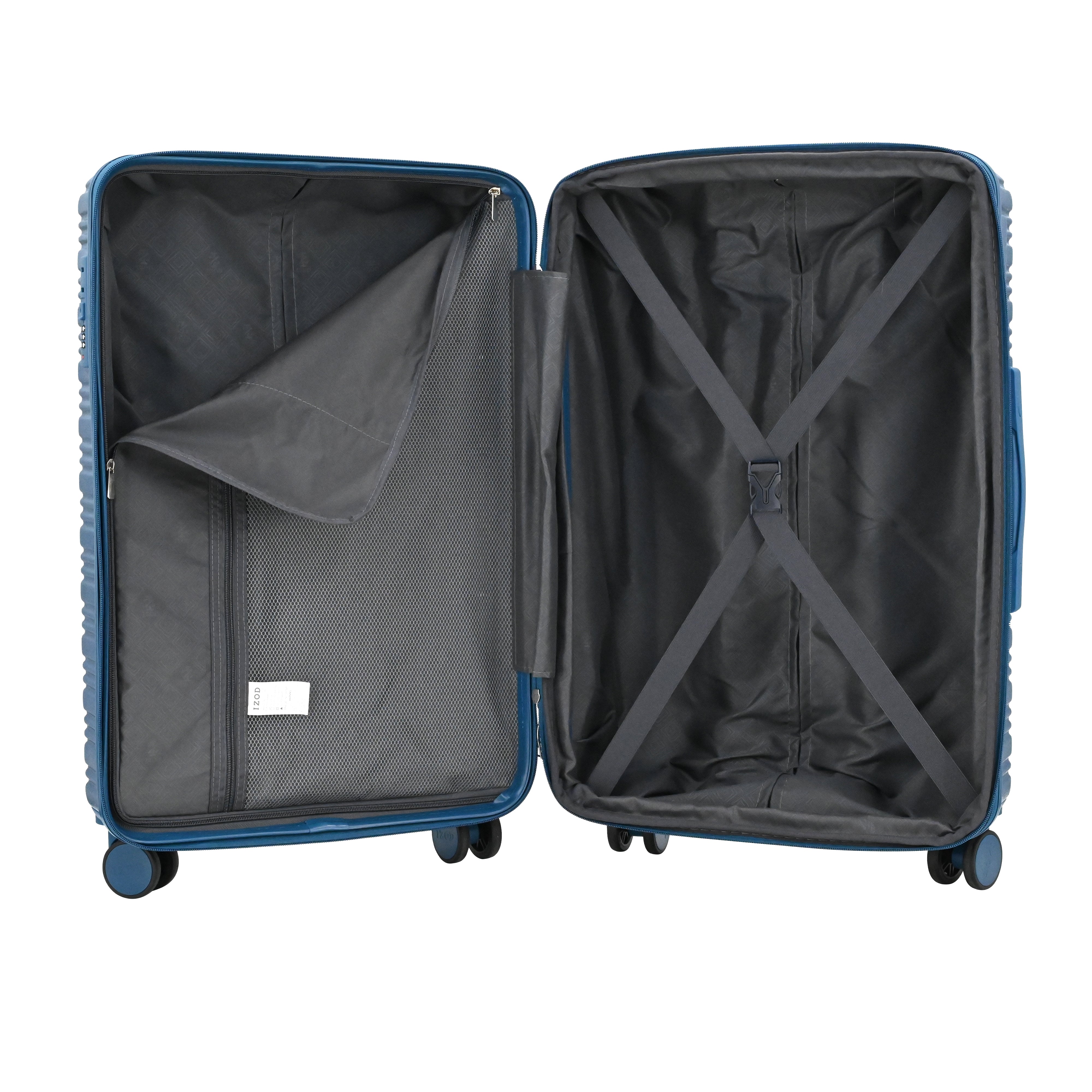 IZOD ROMEO 20-Inch Carry-On Luggage – Lightweight Expandable ABS Hardside Suitcase with 360° Dual Spinner Wheels & Built-In Combo Lock