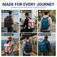 IZOD Escape Travel Carry-On Laptop Backpack with USB Port