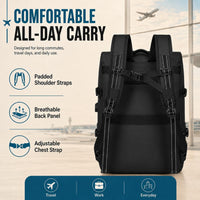 IZOD Escape Carry-On Travel Backpack, Fits 15.6-Inch Laptop, USB Charging Port and Shoe Compartment