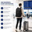 IZOD Escape Travel Carry-On Laptop Backpack with USB Port