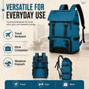 IZOD Escape Carry-On Travel Backpack, Fits 15.6-Inch Laptop, USB Charging Port and Shoe Compartment