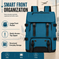 IZOD Escape Carry-On Travel Backpack, Fits 15.6-Inch Laptop, USB Charging Port and Shoe Compartment