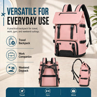 IZOD Escape Carry-On Travel Backpack, Fits 15.6-Inch Laptop, USB Charging Port and Shoe Compartment