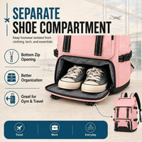 IZOD Escape Carry-On Travel Backpack, Fits 15.6-Inch Laptop, USB Charging Port and Shoe Compartment