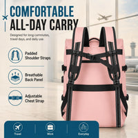 IZOD Escape Carry-On Travel Backpack, Fits 15.6-Inch Laptop, USB Charging Port and Shoe Compartment