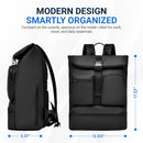 IZOD Milan Modern Roll-Top Travel Carry-On Backpack