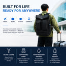 IZOD Milan Modern Roll-Top Travel Carry-On Backpack