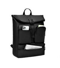 IZOD Milan Modern Roll-Top Travel Carry-On Backpack