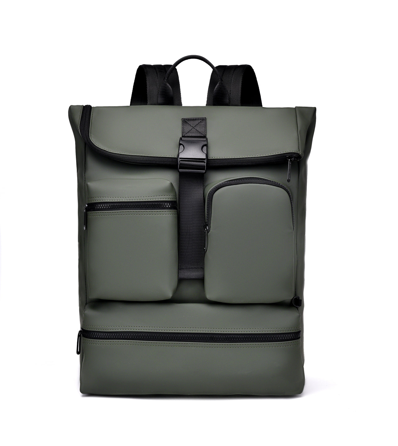 IZOD Milan Modern Roll-Top Travel Carry-On Backpack