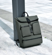 IZOD Milan Modern Roll-Top Travel Carry-On Backpack