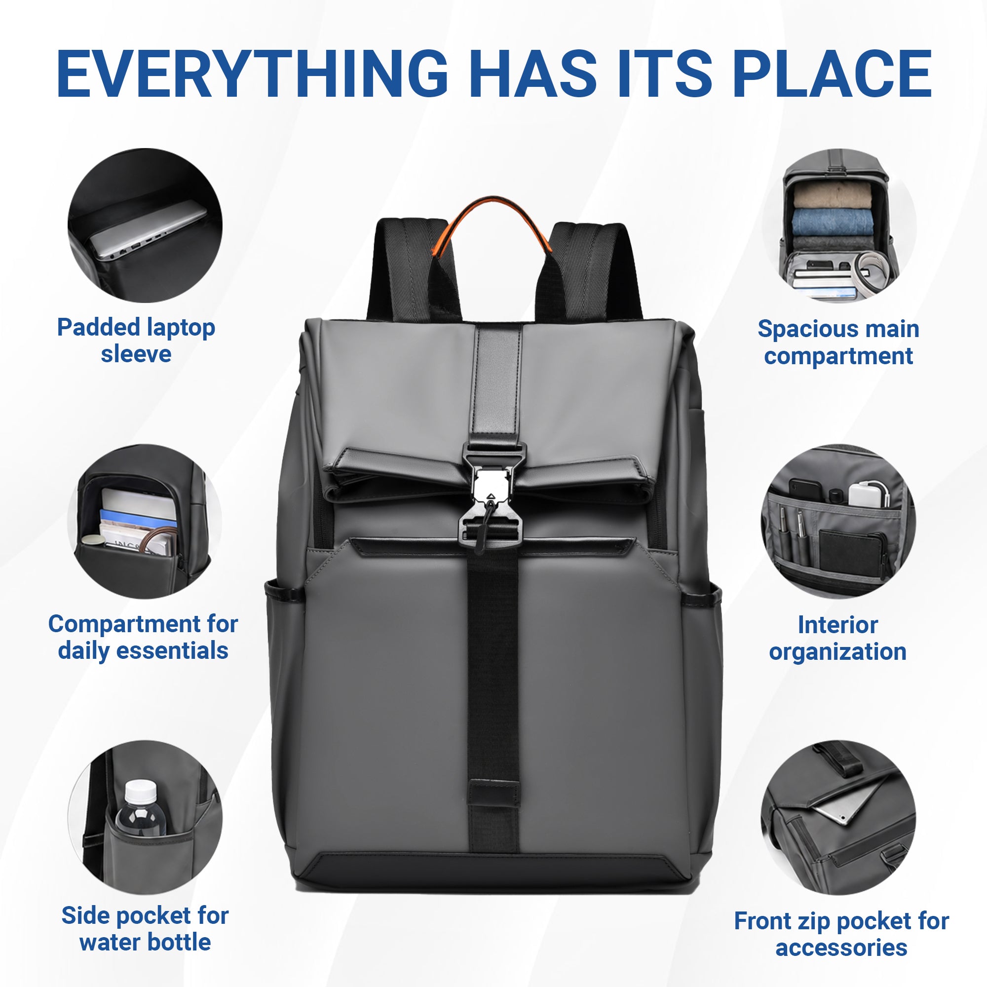 IZOD Monaco Modern Carry-On Laptop Travel Backpack