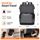 IZOD Orion Modern Carry-On Laptop Travel Backpack with USB Port