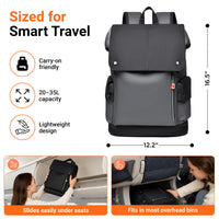 IZOD Orion Modern Carry-On Laptop Travel Backpack with USB Port