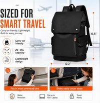 IZOD Orion Modern Carry-On Laptop Travel Backpack with USB Port, Fits 15.6" Laptop