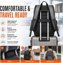 IZOD Orion Modern Carry-On Laptop Travel Backpack with USB Port, Fits 15.6" Laptop