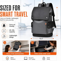 IZOD Orion Modern Carry-On Laptop Travel Backpack with USB Port, Fits 15.6" Laptop