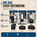 IZOD Voyager 3-in-1 Travel Backpack Carry-On Duffel Laptop Backpack, Fits 15.6" Laptop
