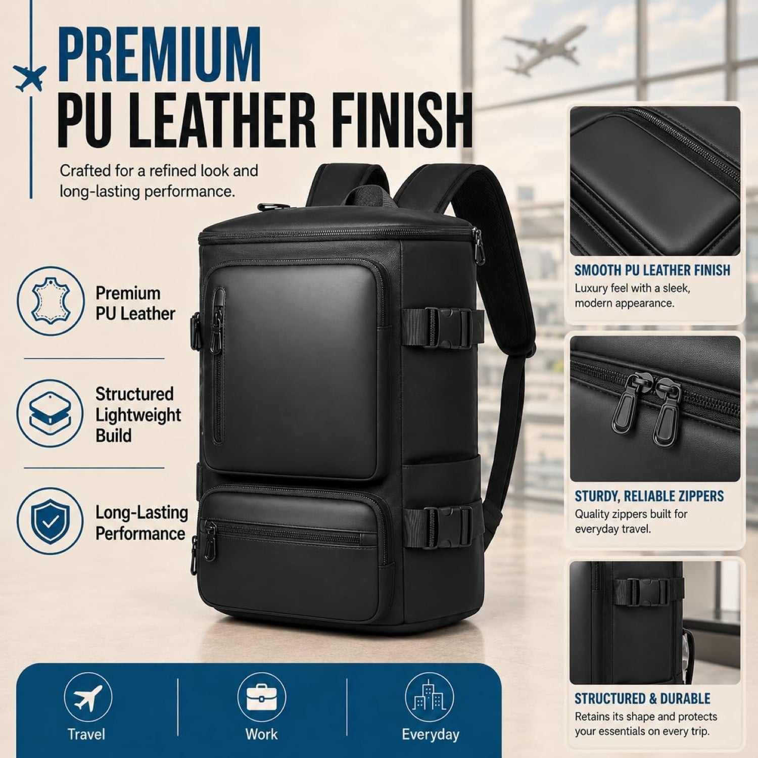 IZOD Voyager 3-in-1 Travel Backpack Carry-On Duffel Laptop Backpack, Fits 15.6" Laptop