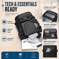 IZOD Voyager 3-in-1 Travel Backpack Carry-On Duffel Laptop Backpack, Fits 15.6" Laptop