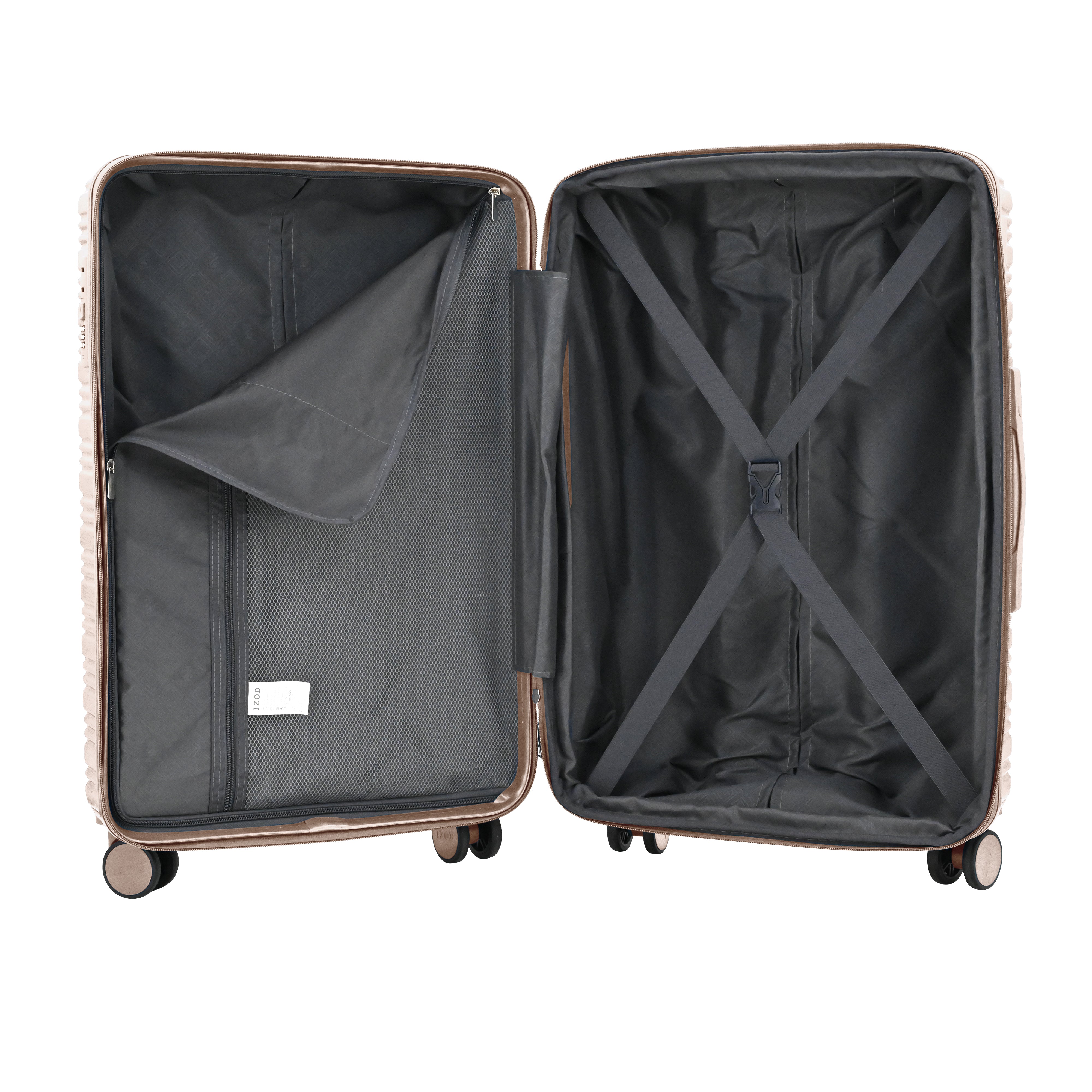 IZOD ROMEO 20-Inch Carry-On Luggage – Lightweight Expandable ABS Hardside Suitcase with 360° Dual Spinner Wheels & Built-In Combo Lock