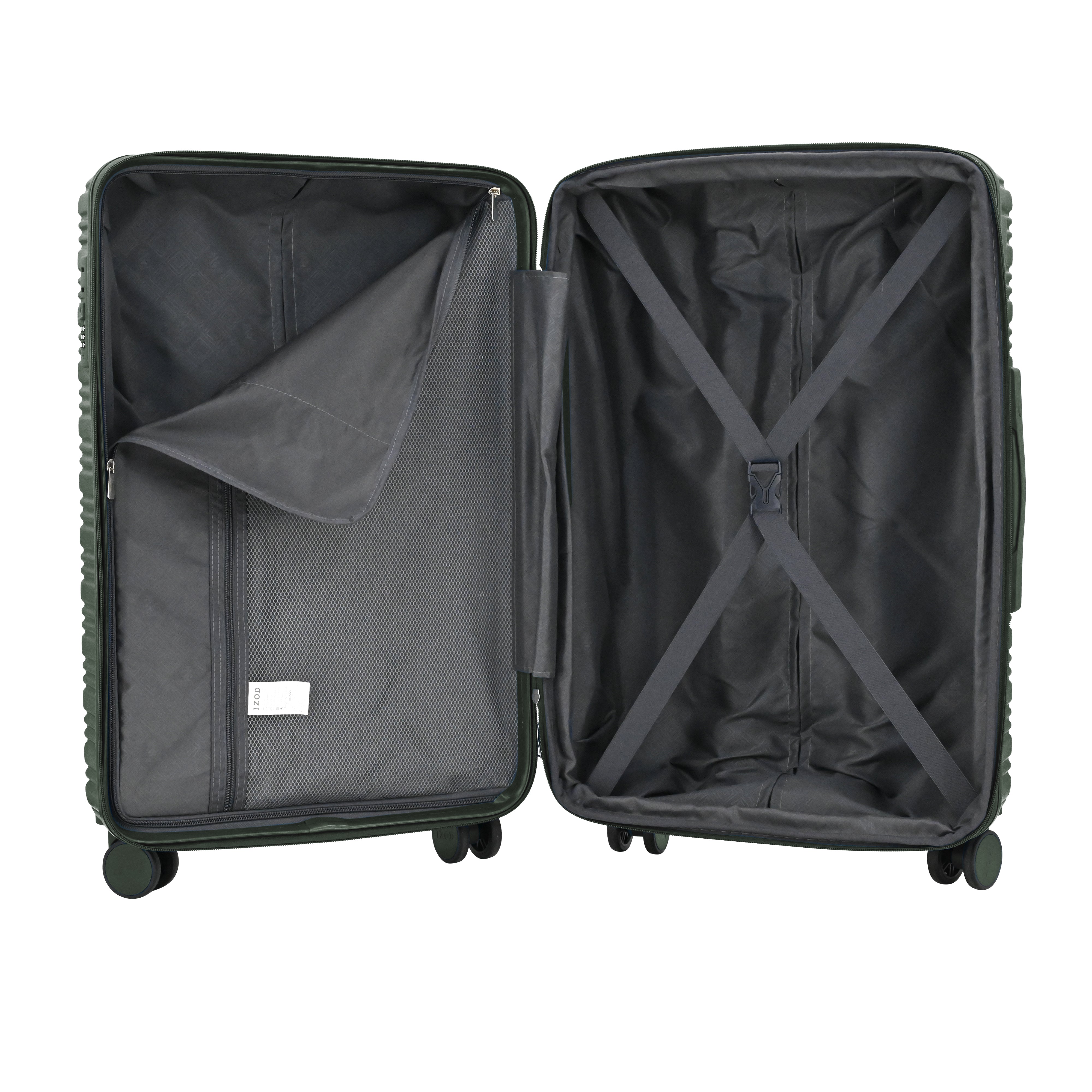 IZOD ROMEO 20-Inch Carry-On Luggage – Lightweight Expandable ABS Hardside Suitcase with 360° Dual Spinner Wheels & Built-In Combo Lock