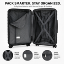 IZOD Mateo 20-Inch Carry-On Luggage – Lightweight Expandable ABS Hardside Suitcase with 360° Dual Spinner Wheels & Built-In Combo Lock