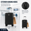 IZOD Marx 20 Inch Carry-On Expandable Hardside Luggage