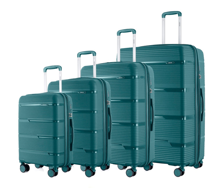 IZOD Dawn Polycarbonate Hard shell Expandable Lightweight 360 Dual Spinning Wheels Combo Lock 32", 28", 24", 20" 4 Piece Luggage Set